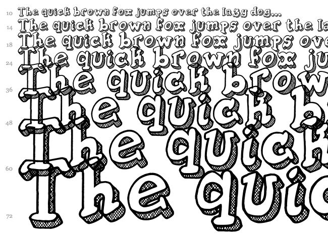 Tequilla Sunrise font waterfall